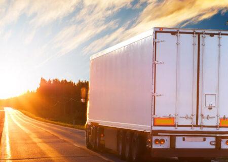 Truck on road with Affordable Commercial Auto Insurance in Ann Arbor